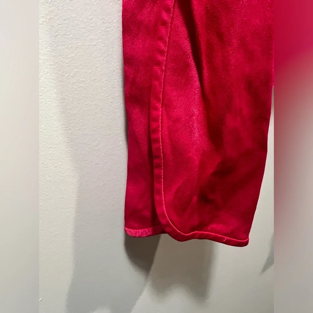 ZARA Satin Effect Slit Pants, Fuschia Color - Picture 4 of 7